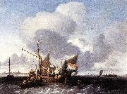 Ludolf Bakhuizen, Ships on the Zuiderzee before the Fort of Naarden